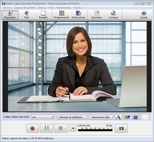 las resoluciones de una cámara web